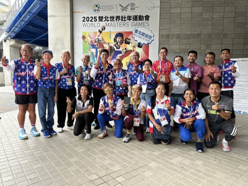 โลกยกย่อง คุณตาสว่าง นักกีฬาอายุมากที่สุด คว้าเหรียญทองเหรียญที่ 3 เวิลด์ มาสเตอร์ เกมส์