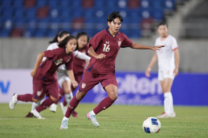 ชบาแก้ว ถล่ม มองโกเลีย 11-0 เก็บเก้าคะแนนเต็ม ฟุตบอลหญิงชิงแชมป์เอเชีย