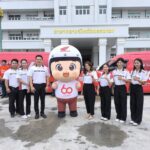 นครนายก – พิธีมอบหมวกนิรภัย โครงการ 60 ปี ไทยฮอนด้า ขับขี่ปลอดภัย เพื่อสังคมไทยยั่งยืน มอบหมวกนิรภัย 77 จังหวัดทั่วประเทศ จำนวน 112,440 ใบ