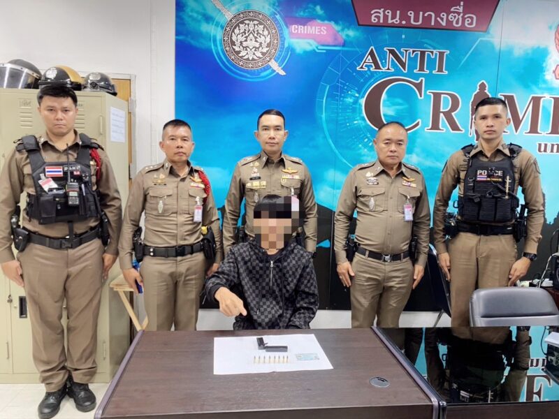 ตำรวจ สน.บางซื่อ รวบหนุ่มพกปืน “Lifecard” เข้าสถานีขนส่งจตุจักร