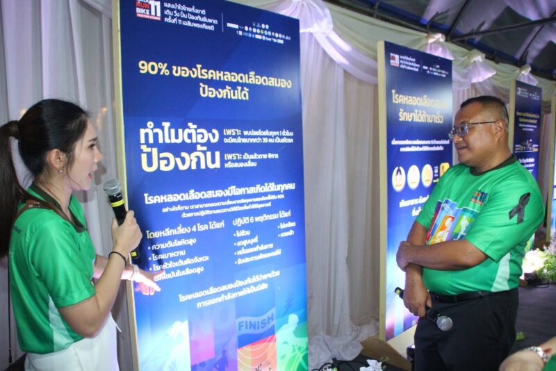จังหวัดร้อยเอ็ด – เปิดนิทรรศการเฉลิมพระเกียรติ และกิจกรรมให้ความรู้โรคหลอดเลือดสมอง ตามโครงการ “แสงนำใจไทยทั้งชาติ เดิน วิ่ง ปั่น ป้องกันอัมพาต เฉลิมพระเกียรติ”