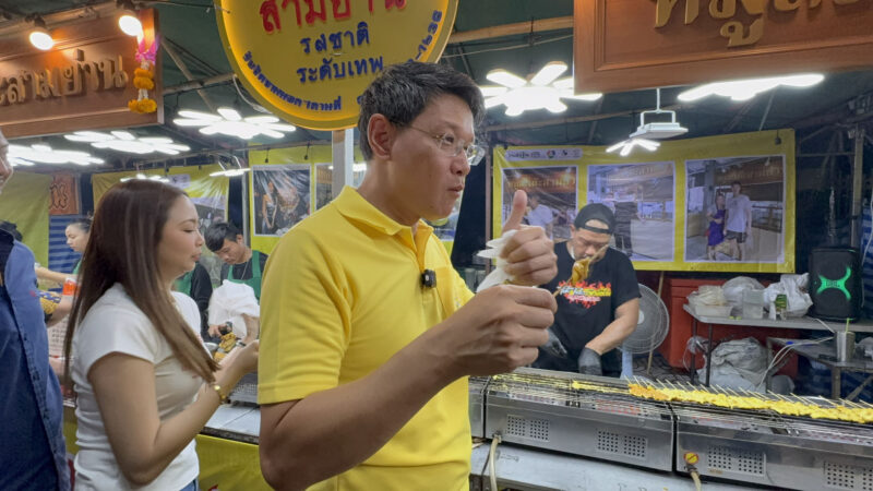 ผู้ว่าปากน้ำ เชิญชวนเที่ยวงานเจดีย์ พร้อมเดินชิมขนมร้านดัง