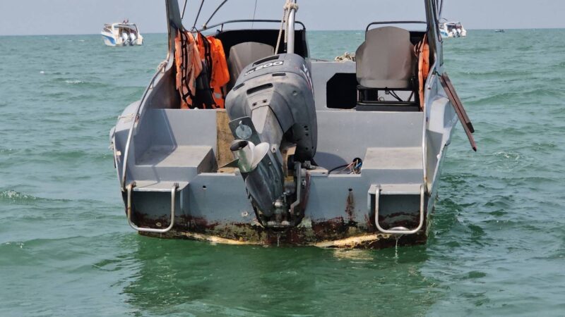 ยิงถล่มเรือสปีดโบ๊ทกลางอ่าวพัทยา “RATCHATA 002” พรุนหลายรู เสียหายหนัก คาดข่มขู่