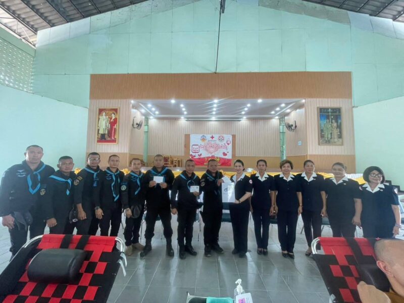 ร้อย.ฉก.ทหารพรานที่ 2107 ร่วมบริจาคโลหิตสนับสนุนธนาคารเลือด สภากาชาดไทย