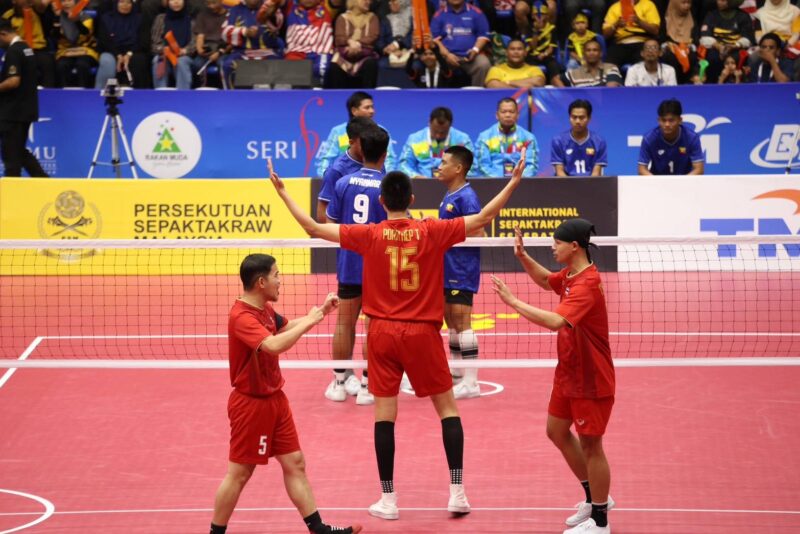 ตะกร้อหนุ่มไทย ฟาดเฉือนชนะ เมียนมา 2-1 เซต ทวงแชมป์โลกทีมเดี่ยวคืนสำเร็จ