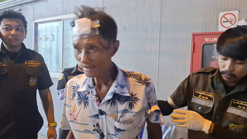 ลุงวัย 75 ถูกไม้หน้าสามฟาดหัวแตก หลังไปให้อาหารหมาใต้ทางด่วน