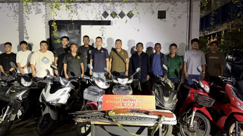 ผกก.สืบจังหวัดสมุทรปราการนำทีมบุกจับนายทุนรับจำนำรถออนไลน์เรียกเก็บดอกเบี้ยร้อยละ 20 ต่อเดือน