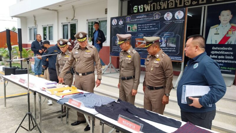 ปทุมธานี – ผบช.ภ.1แถลงรวบหนุ่มเมียนมาสุดเหี้ยมค้อนทุบหัวฆ่าเพื่อนร่วมชาติ 15 แผล หมกบ้านพักลาดหลุมแก้ว