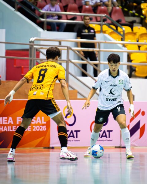 นครราชสีมา เจที ทรัค 2023 ตามเจ๊า แบงค็อก เอฟซี 2-2 นัดรองสุดท้ายเลกแรก MEA ฟุตซอลไทยลีก 2026 แมตซ์เดย์ 12 คู่แรก วันเสาร์ 11 ก.ค.69
