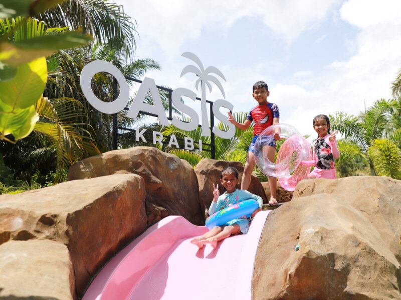 คนแห่เที่ยว ” Oasis Krabi สระน้ำผุดทุ่งสูง” น้ำผุดเย็นธรรมชาติกลางสวนปาล์มน้ำมัน