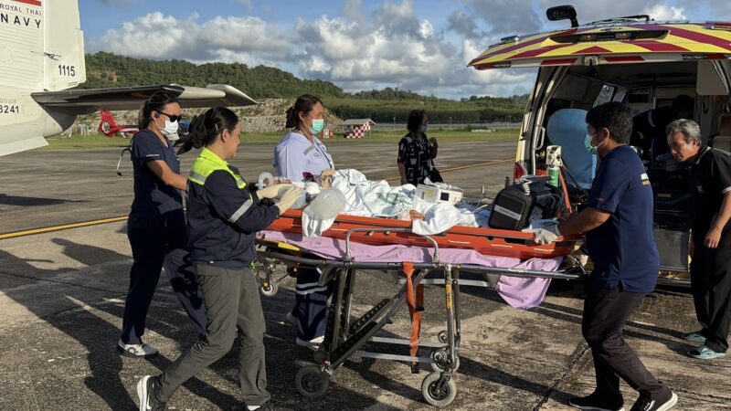 โรงพยาบาลหาดใหญ่ส่งทีม Sky Doctor ลำเลียงผู้ป่วยพิษจากก๊าซคาร์บอนมอนอกไซด์ทางอากาศ ส่งต่อรักษาเฉพาะทางที่โรงพยาบาลวชิระภูเก็ต