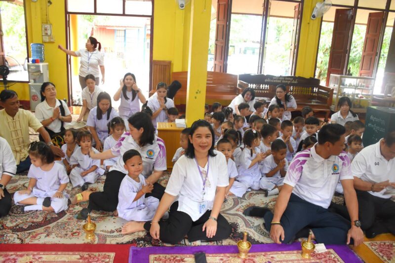 ตาก – ศูนย์พัฒนาเด็กเล็กเทศบาลตำบลท่าสายลวดจัดกิจกรรมถวายเทียนพรรษาในช่วงเทศกาลเข้าพรรษา 2569