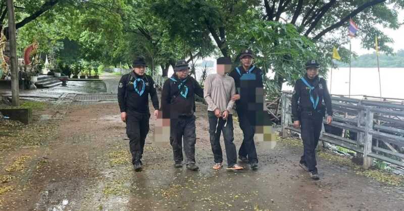 ร้อย.ฉก.ทพ.2107 ร่วมจับกุมผู้ต้องหาตามหมายจับศาล ขณะเตรียมหลบหนีออกนอกราช อาณาจักร