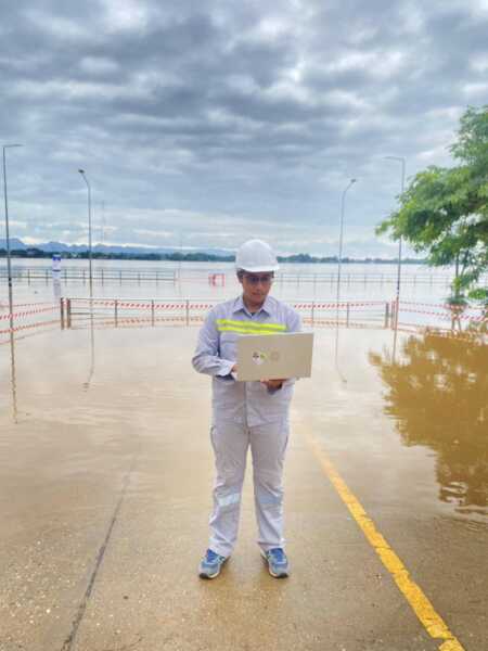 มุกดาหาร AIS เตรียมพร้อมรับมือฝนตกหนักระดับน้ำโขงเพิ่มสูง
