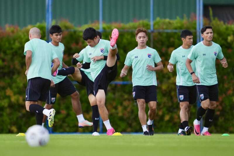 ทีมชาติไทย ซ้อมเข้มเตรียมดวล สิงคโปร์ ศึกอาเซียน คัพ 2026 รอบรองชนะเลิศนัดที่สอง