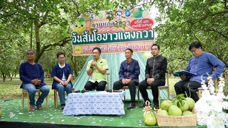 ชัยนาทเตรียมจัดงานวันส้มโอขาวแตงกวา ครั้งที่ 42 ขนส้มโอ GI คุณภาพกว่า 45 ตัน หนุนท่องเที่ยววิถีชุมชน 8 อำเภอ