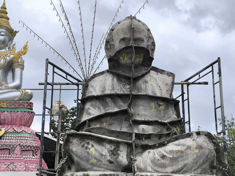 นครนายก – วัดธรรมปัญญา จัดพิธีเทปูนหล่อองค์สมเด็จพระพุฒาจารย์โตพรหมรังสีและเทปูนหล่อองค์หลวงปูทวดวัดช้างให้