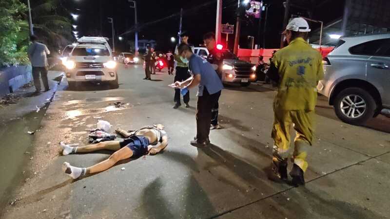 ปทุมธานี – หนุ่มขับจยย.แซงไม่พ้นชนมิวเซเว่นดับคาที่ตำรวจผงะค้นกระเป๋าคนตายเจอยาไอซ์