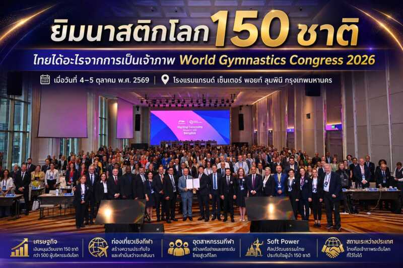 150​ ชาติร่วมชื่นชมศักยภาพ ยกย่อง​ Soft Powerไทยเจ๋ง ยิมไทยสร้าง “ทูตท่องเที่ยว”