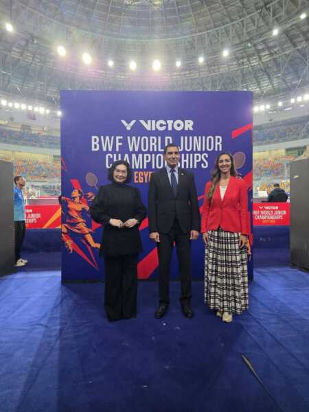 คุณหญิงปัทมา ลีสวัสดิ์ตระกูล ในฐานะ ประธานสหพันธ์แบดมินตันโลก (BWF President) เดินทางไปยังกรุงไคโร ประเทศอียิปต์ เพื่อเป็นประธานในพิธีเปิดการแข่งขัน VICTOR BWF World Junior Championships 2026