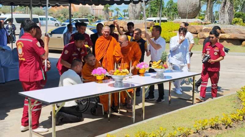 สองพิธีสำคัญแห่งศรัทธา สมเด็จพระมหาธีราจารย์–หลวงปู่ศิลา ร่วมเบิกเนตรพระศรีอริยเมตไตรยฯ อีกหนึ่งพิธีหลวงปู่ศิลาเมตตาเบิกเนตรพระพุทธรูปในสวนไม้พุทธประวัติ เสริมสิริมงคลพืชสวนโลกอุดรฯ