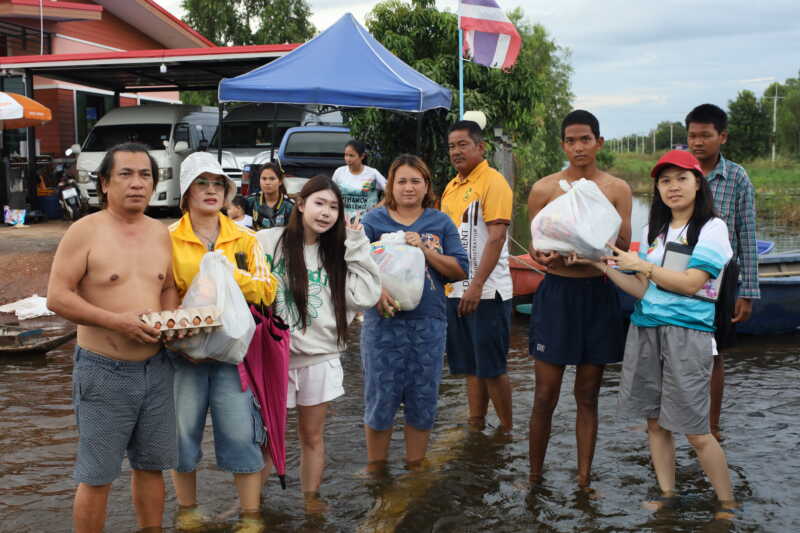 “หงส์ไทย” ส่งทีมช่วยเหลือผู้ประสบภัยน้ำท่วม 4 วันต่อเนื่อง มอบถุงยังชีพและสิ่งของจำเป็น ทั้งถึงบ้านและศูนย์อพยพในปราจีนบุรี