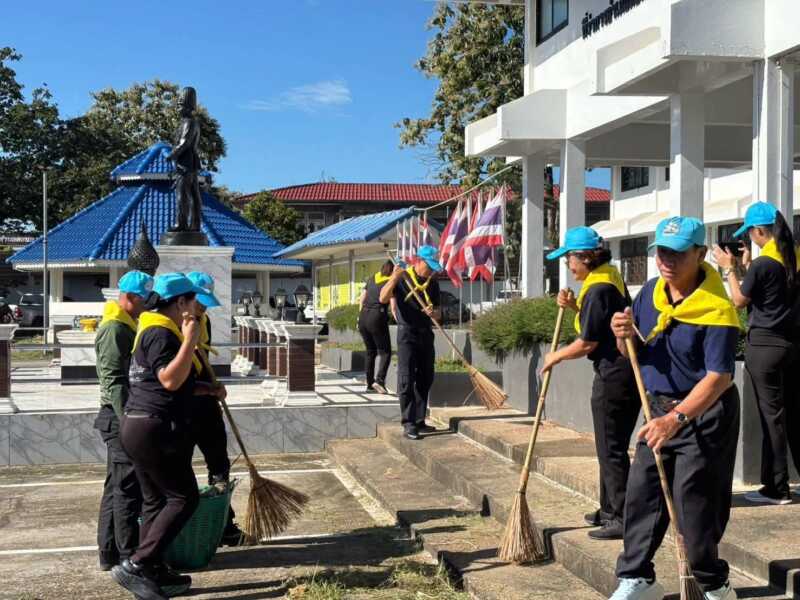 อำเภอดอนตาล จัดกิจกรรม จิตอาสา พัฒนาวันสำคัญของชาติไทย วันปิยมหาราช ณ บริเวณที่ว่าการอำเภอดอนตาล จังหวัดมุกดาหาร