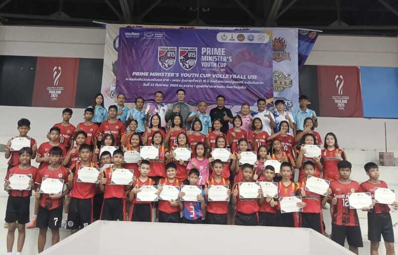 ตีตั๋วชิงภาคใต้! “รร.เทศบาลเมืองภูเก็ต” เหมาแชมป์จังหวัดศึกลูกยาง PMYC